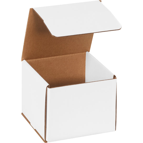 6 x 6 x 5" White Corrugated Mailers (M665) Bundle Of 50