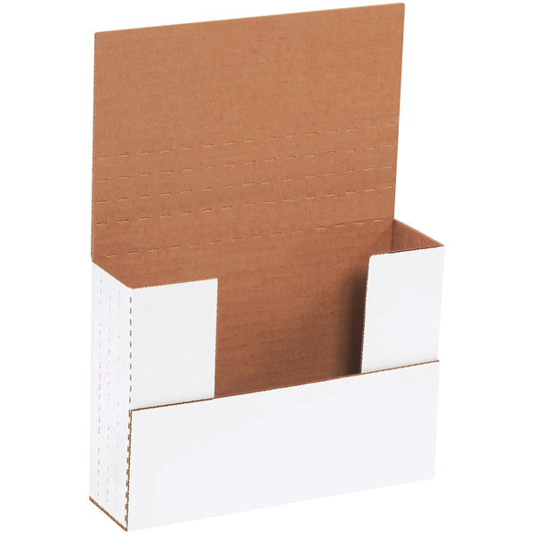 7 1/2 x 5 1/2 x 2" White Easy-Fold Mailers, Bundle Of 50 Bundle Of 50