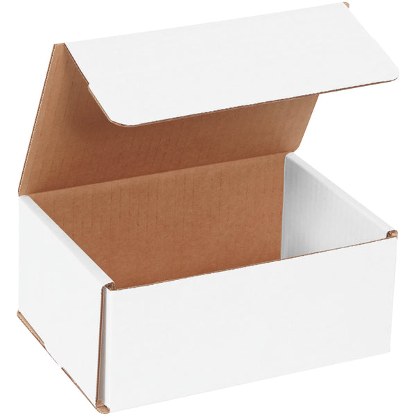 7 x 5 x 3" White Corrugated Mailers (M753) Bundle Of 50