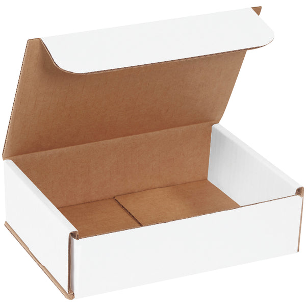 7 x 6 x 2" White Corrugated Mailers (M762) Bundle Of 50