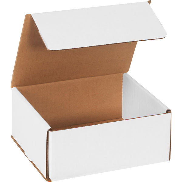 7 x 6 x 3" White Corrugated Mailers (M763) Bundle Of 50