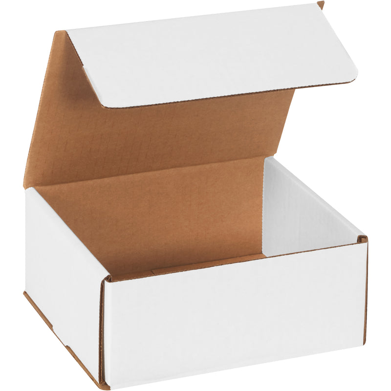 7 x 6 x 3" White Corrugated Mailers (M763) Bundle Of 50