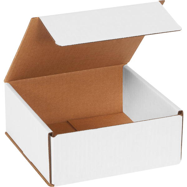 7 x 7 x 3" White Corrugated Mailers (M773) Bundle Of 50
