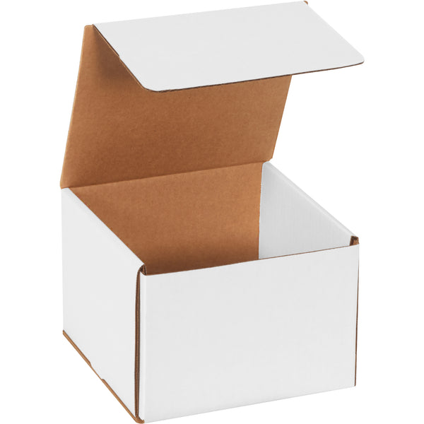 7 x 7 x 5" White Corrugated Mailers (M775) Bundle Of 50