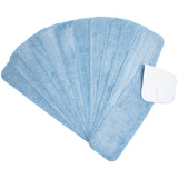 Hospeco® Microfiber Flat Wet Mop, 24", Blue, Pack of 12 (HOSM830024B) Pack of 12
