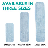 Hospeco® Microfiber Flat Wet Mop, 13", Blue, 120/Case (HOSM830013B-CS) Case of 120