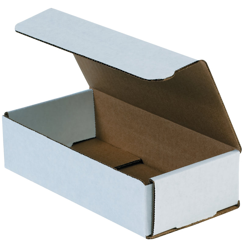 8 x 4 x 2" White Corrugated Mailers (M842) Bundle Of 50