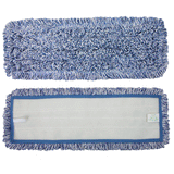 Hospeco® Wet & Dry Microfiber Mop Pad Looped 18" Blue, 120/Case (M860018B-CS) Case of 120