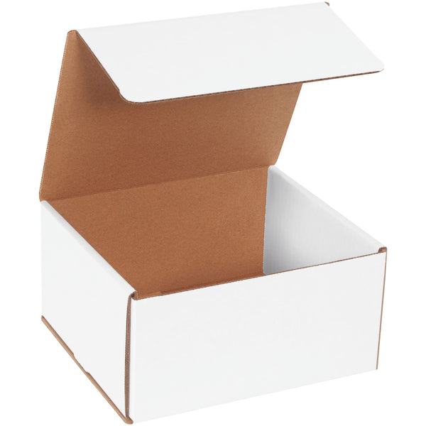 8 x 7 x 4" White Corrugated Mailers (M874) Bundle Of 50
