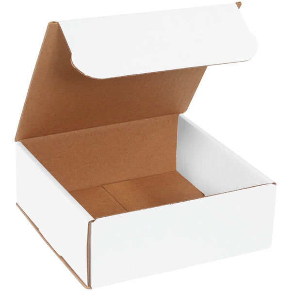 8 x 8 x 3" White Corrugated Mailers (M883) Bundle Of 50