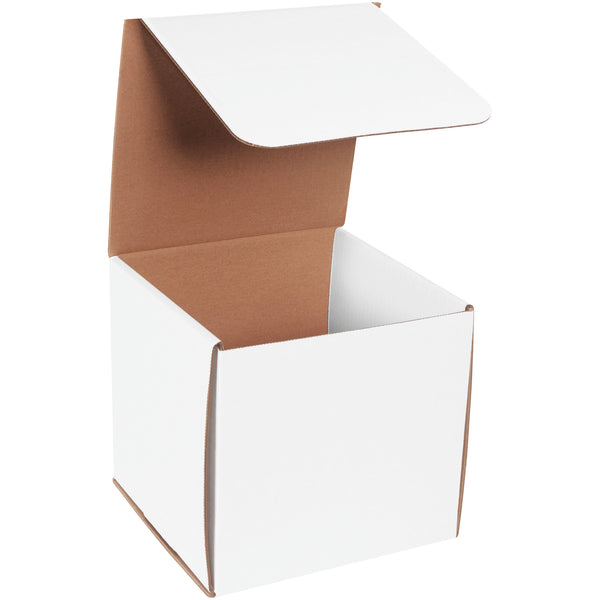 8 x 8 x 8" White Corrugated Mailers (M888) Bundle Of 50