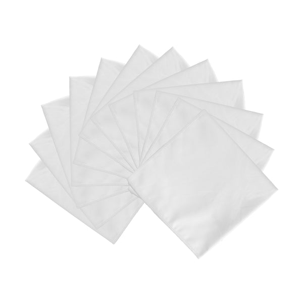 Arkwright Home Smart Choice Suede Cleaning Cloth 16x16 White (12/Pack) (PNP915103WH) 12/PK