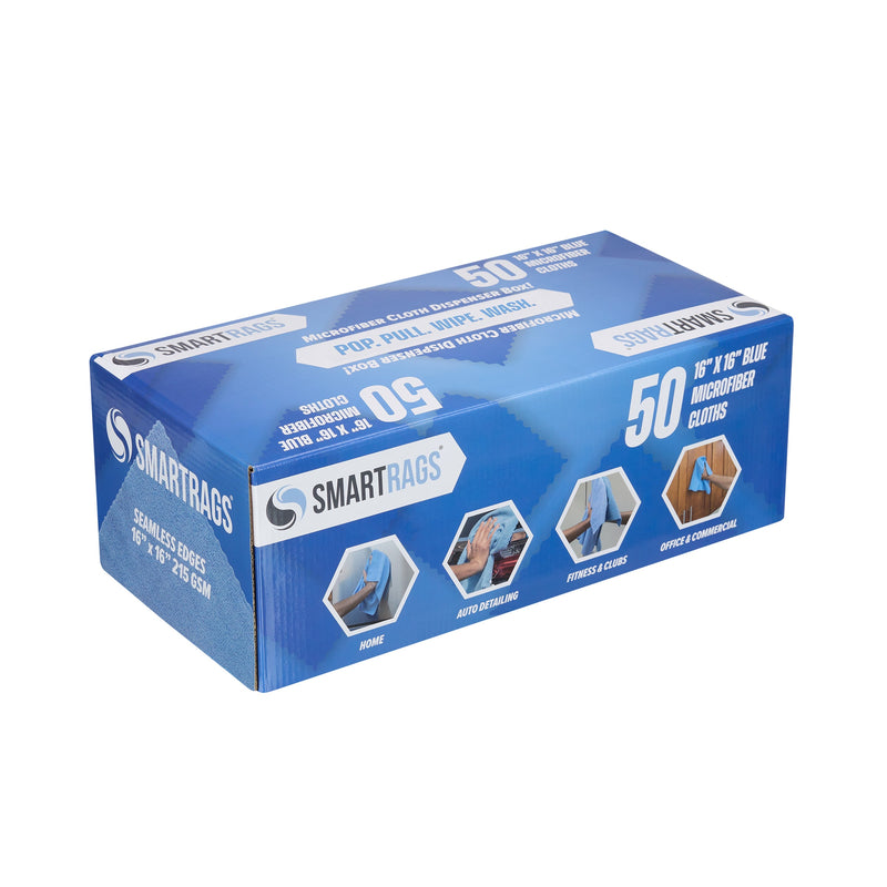 Arkwright Home SmartRagsXL Microfiber 35 Gram 16x16 Blue (1 Box of 50 Cloths) (PNP-M931B) 1/EA