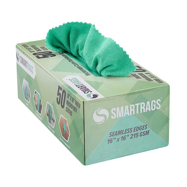 Arkwright Home SmartRagsXL Microfiber 35 Gram 16x16 Green (1 Box of 50 Cloths) (PNP-M931-G) 1/EA