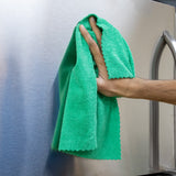 Hospeco® SmartRags XL Microfiber 35 Gram 16x16 Green, Case of 400 (HOSM931G) Case of 400