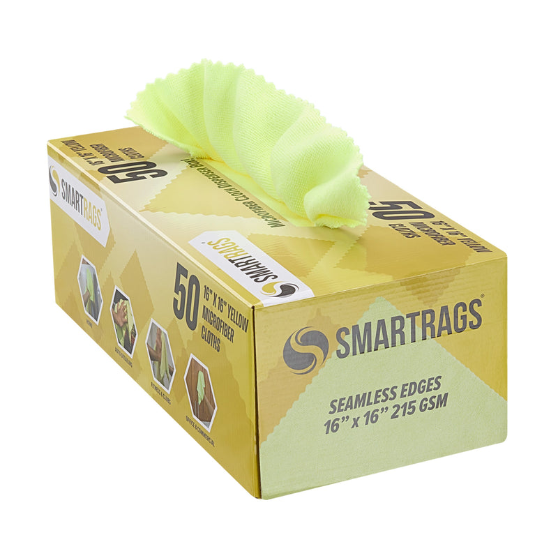 Arkwright Home SmartRagsXL Microfiber 35 Gram 16x16 Yellow (1 Box of 50 Cloths) (PNP-M931-Y) 1/EA