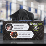 Hospeco® Smart Rags Microfiber Cloths 12x12 Black, Case of 400 (HOSM950BLK) Case of 400