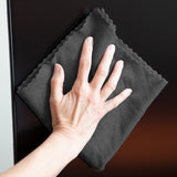 Hospeco® Smart Rags Microfiber Cloths 12x12 Black, Case of 400 (HOSM950BLK) Case of 400