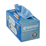 Hospeco® Smart Rags Microfiber Cloths 12x12 Blue, Case of 400 (HOSM950B) Case of 400