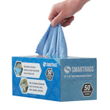 Hospeco® Smart Rags Microfiber Cloths 12x12 Blue, 50/Pack (HOSM950B-INNERBX) Pack of 50