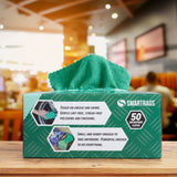 Hospeco® Smart Rags Microfiber Cloths 12x12 Green, Case of 400 (HOSM950G) Case of 400