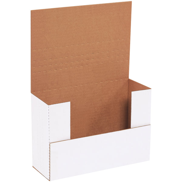 9 5/8 x 6 5/8 x 3 1/2" White Easy-Fold Mailers, Bundle Of 50 Bundle Of 50