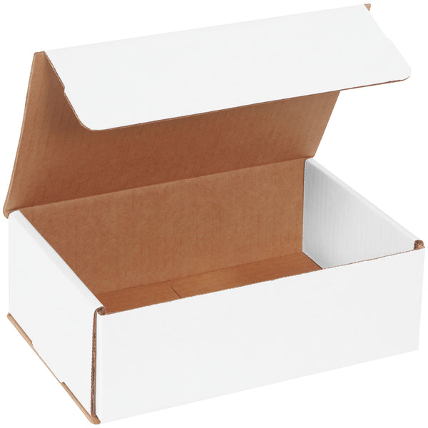 9 x 6 x 3" White Corrugated Mailers (M963) Bundle Of 50