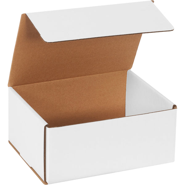 9 x 7 x 4" White Corrugated Mailers (M974) Bundle Of 50