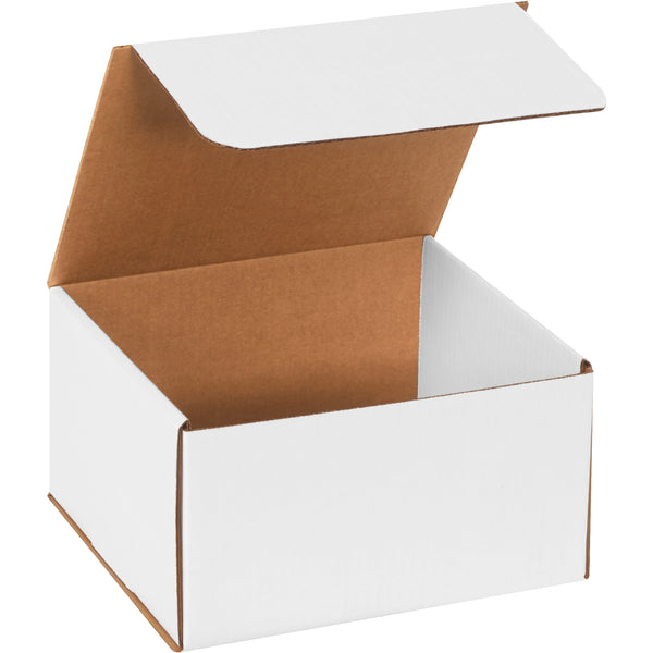 9 x 8 x 5" White Corrugated Mailers (M985) Bundle Of 50