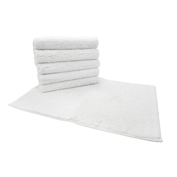 Arkwright Home Magellan Bath Mat 22x34 White (12 Pack) (PNP-MAG2234-95) 12/PK