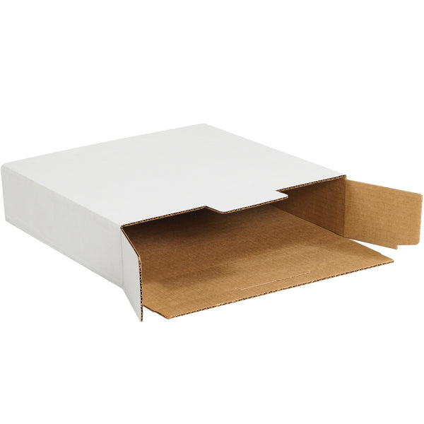 12 1/8 x 9 x 2 1/2" White Side Loading Locking Mailers (MAL1292) Bundle Of 50