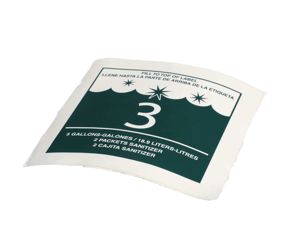 Multiplex 9294279 Label "Sanitize" (MANB9294279) Each