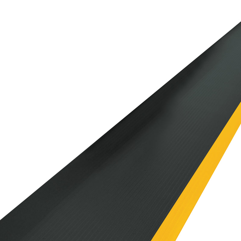 3 x 10' Black/Yellow Economy Anti-Fatigue Mat (MAT115BY) Each