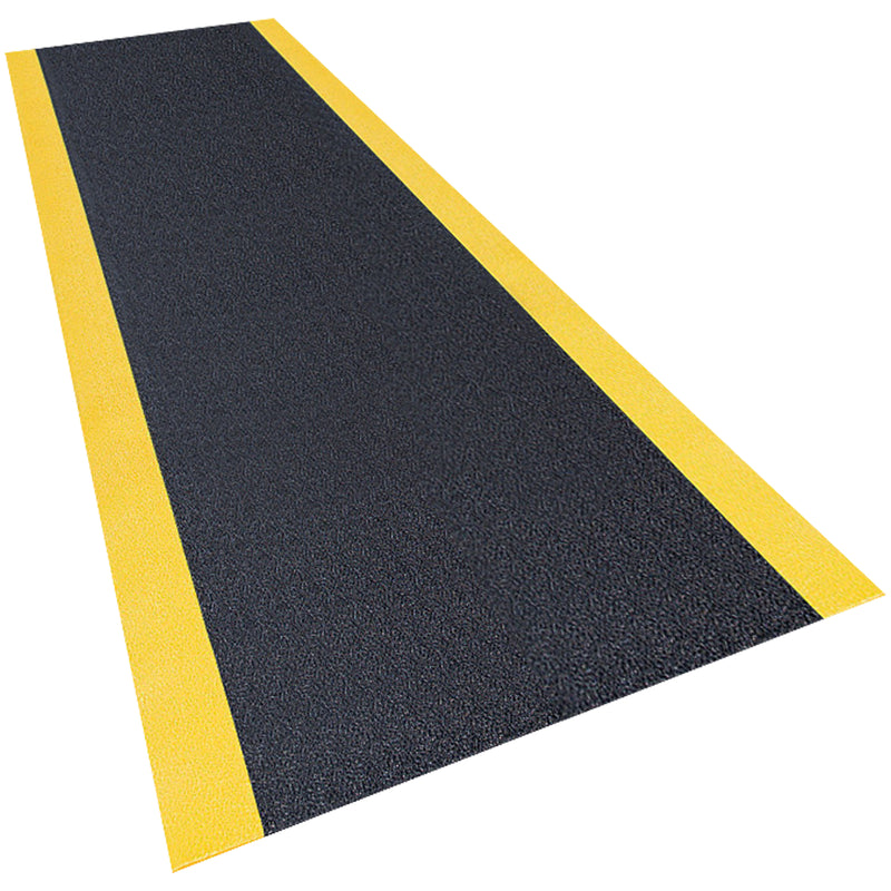 3 x 16' Black/Yellow Premium Anti-Fatigue Mat (MAT267BY) Each