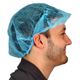 Safety Zone® ProGuard® Spunbond Polypropylene Bouffant Caps, 19", 100/Bag, 10 Bags/Case, Blue (SZNMB-19-1000-B) Case of 1000