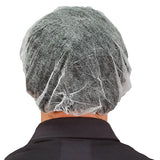 Safety Zone® ProGuard® Spunbond Polypropylene Bouffant Caps, 21", 100/Bag, 10 Bags/Case, White (SZNMB-21-1000W) Case of 1000