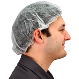 Safety Zone® ProGuard® Spunbond Polypropylene Bouffant Caps, 21", 100/Bag, 10 Bags/Case, White (SZNMB-21-1000W) Case of 1000