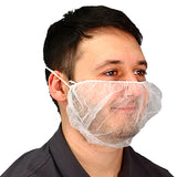 Safety Zone® ProGuard® Spunbond Polypropylene Beard Covers, 18", 100/Bag, 10 Bags/Case, White (SZNMBC-1000W) Case of 1000