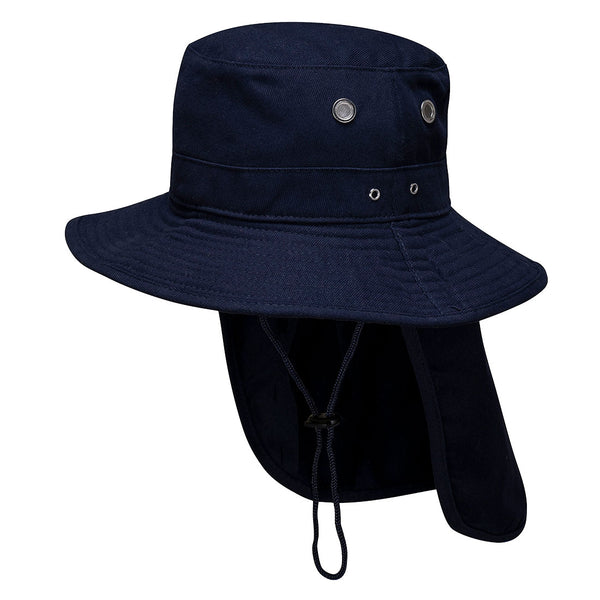 Portwest® Wide Brim Hat, Navy, Size L/XL (MC601NARL/XL) Each