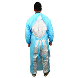 Safety Zone® ProGuard® CPE Isolation Gowns, Long Sleeves, Elastic Wrists, 1.75 Mil, Blue, 50/Bag, 2 Bags/Case, 60" Long (SZNMCPE-60B) Case of 100