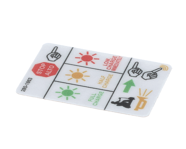Mart Cart 280-1863 Decal: Rocker Swt, 3G Intelli, Eng/Span (MCT280-1863) Each