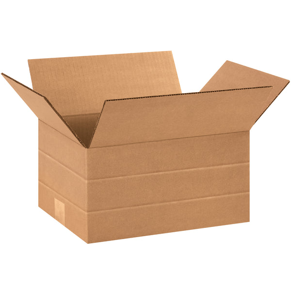 12 x 9 x 6" Multi-Depth Corrugated Boxes (MD1296) Bundle Of 25