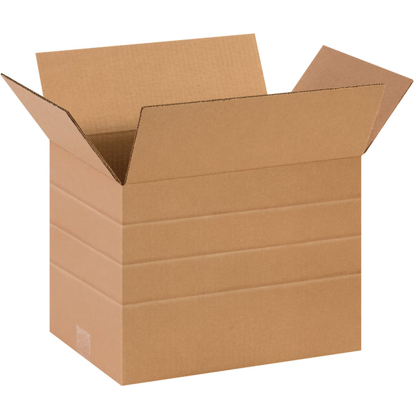 14 x 10 x 10" Multi-Depth Corrugated Boxes (MD141010) Bundle Of 25