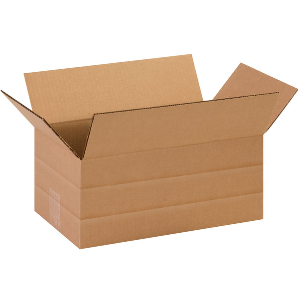 14 1/2 x 8 3/4 x 6" Multi-Depth Corrugated Boxes (MD1486R) Bundle Of 25