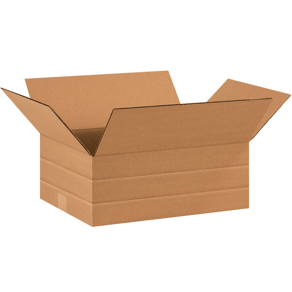 16 x 12 x 6" Multi-Depth Corrugated Boxes (MD16126) Bundle Of 25