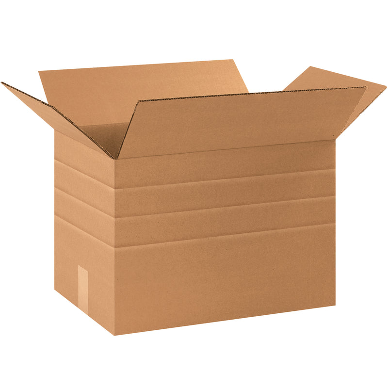 17 1/4 x 11 1/4 x 12" Multi-Depth Corrugated Boxes (MD171112) Bundle Of 25