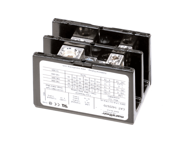 Middleby 27480-0001 Block,Power Dist 2Poles 600V (MD27480-0001) Each