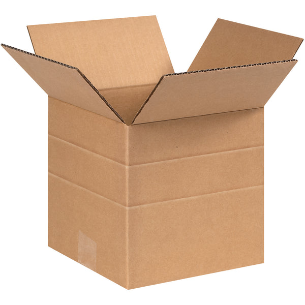 8 x 8 x 8" Multi-Depth Corrugated Boxes (MD888) Bundle Of 25