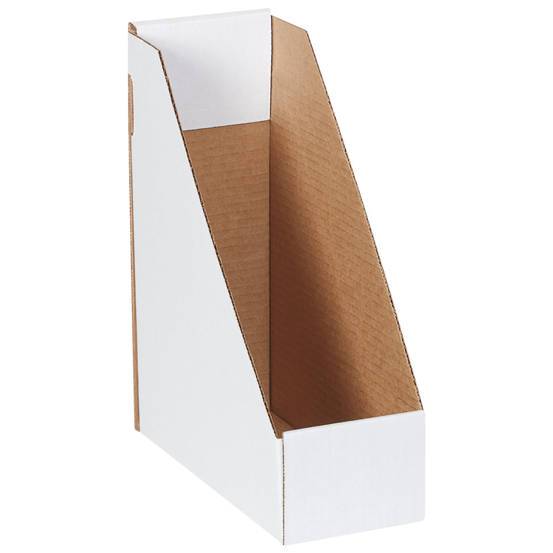 9 1/4" x 4" x 12" White Magazine File Boxes, Bundle Of 50 Bundle Of 50