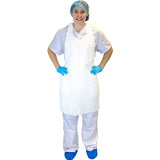 Safety Zone® ProGuard® Polyethylene Aprons, White, 24"x42", 1 Mil, 100/Box, 10 bxs/Case (SZNMDP-42W-I) Case of 1000